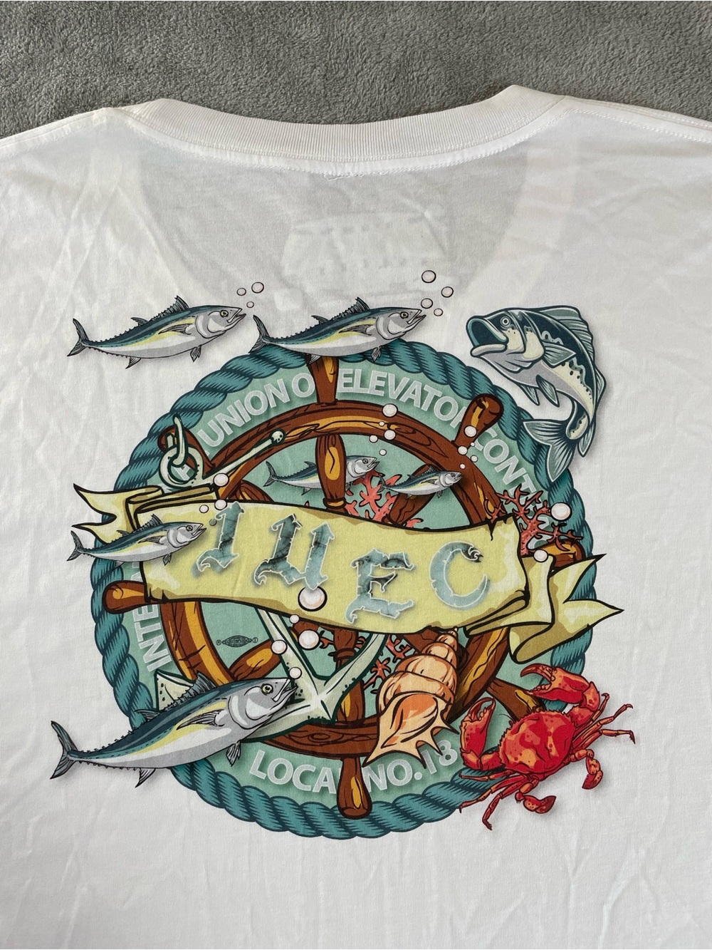 IUEC International Union of Elevator Constructors T Shirt Mens M USA Tropical 18